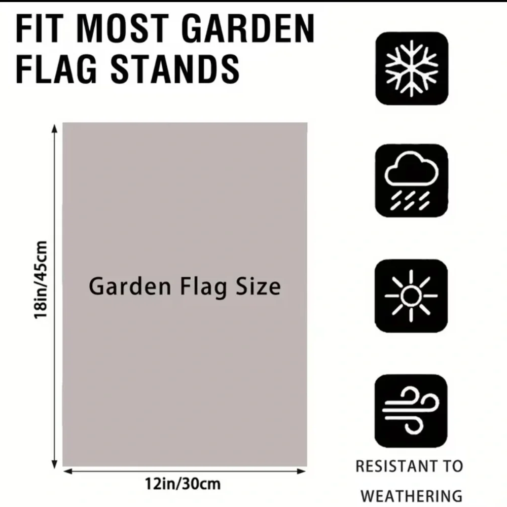 Garden Flag Wall Art Door Decor, NEW, Funny